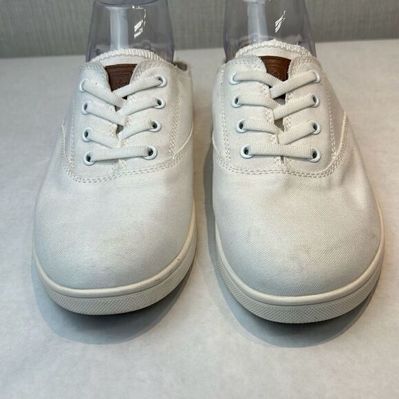 NEW Spenco White Canvas Slip On Tennis Shoes Womens Sz 9 Orthotic Sneakers (2) - Picture 3 of 9
